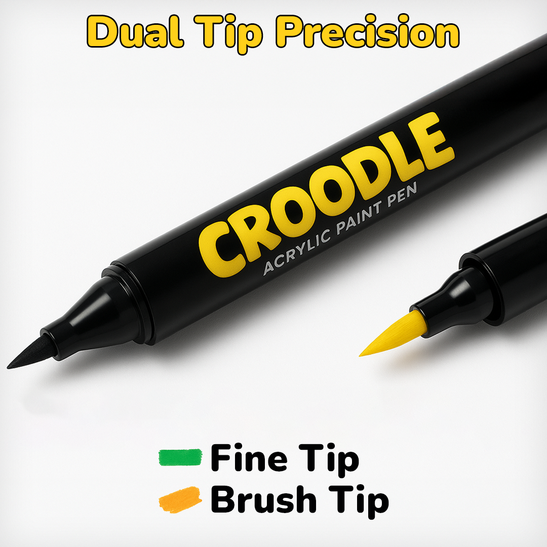 Croodle™ 24-Color Dual Tip Paint Pens – Customise Your Crocs